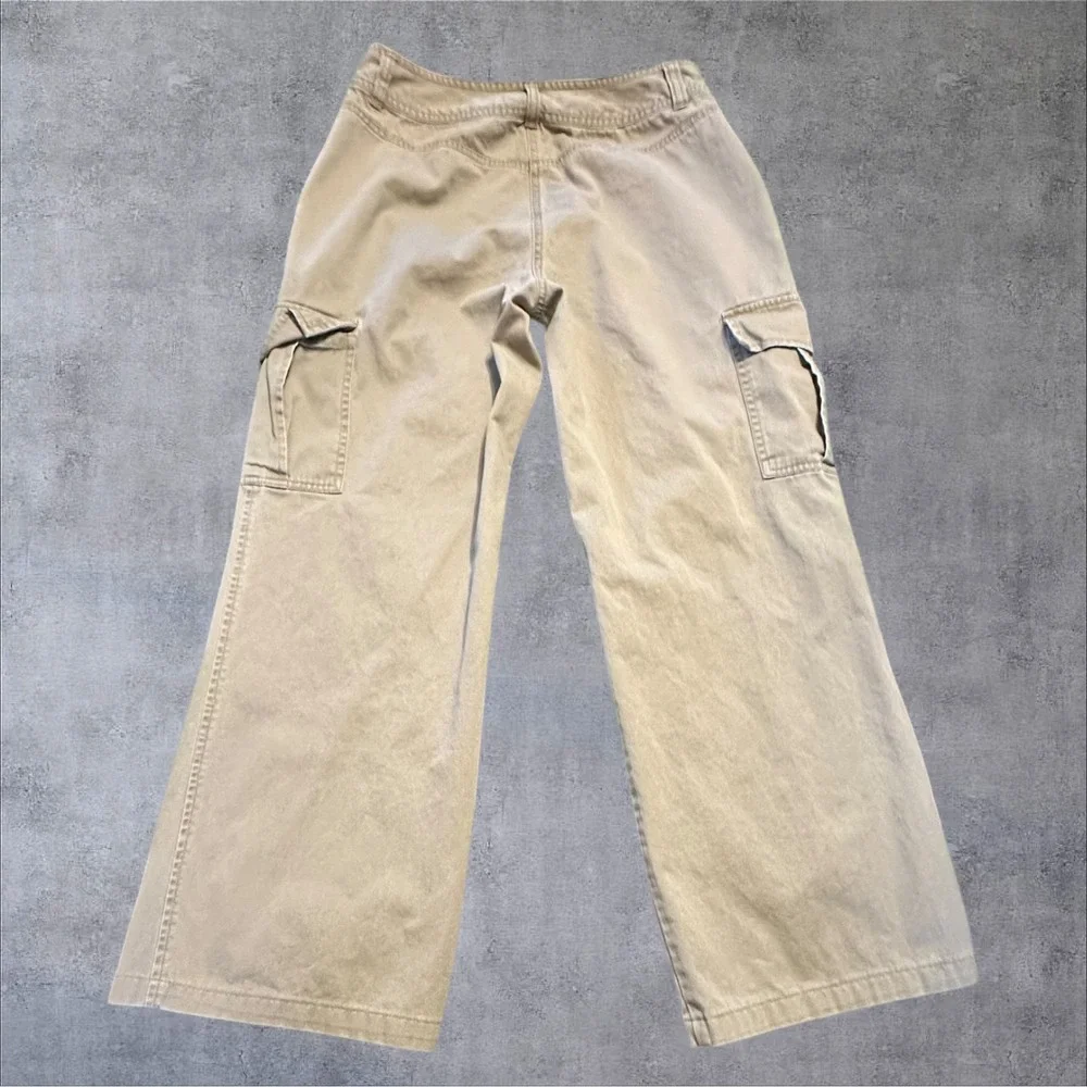 New York‎ & Company Y2K Khaki Cargo Pants Women's Size 8